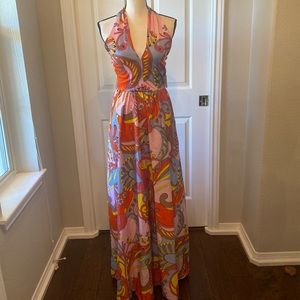 NEW Smak Parlour Collection Multicolor Summer Paisley Print Dress / Size XS